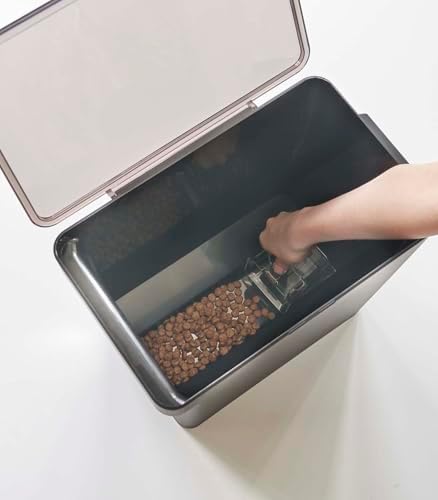 YAMAZAKI Home Pet Food Storage Container, Airtight, Lid and Handle, Black - Image 7