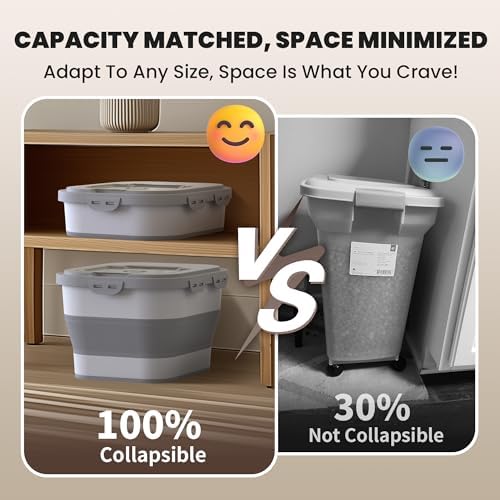 35-40Lbs Airtight Dog Food Storage Container Collapsible Dog Food Container - Image 4