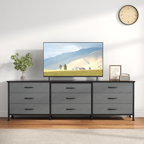 DUMOS TV Stands for Living Room Furniture with 9 Fabric Drawers - Image 2