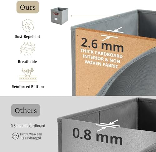 DECOMOMO Storage Bins, Storage Baskets for Shelves - Image 5
