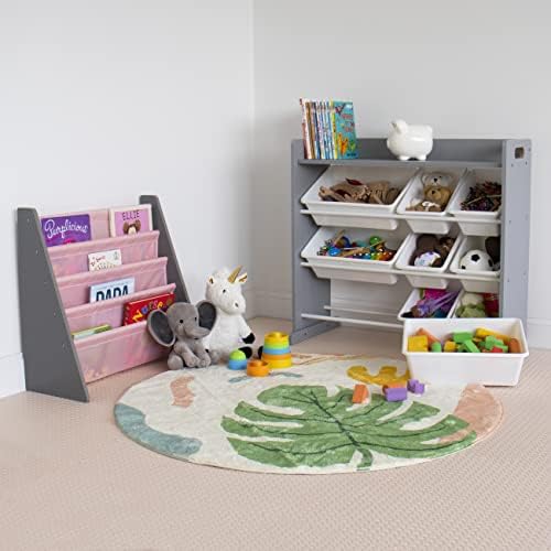 Humble Crew Kids Toy Organizer with Display Shelf, 9 Bins, 3 Tier Storage - Image 2