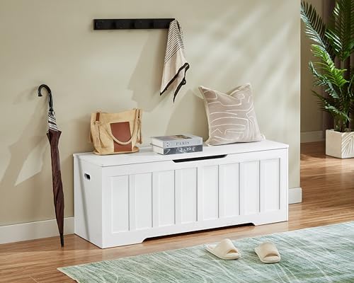 VANKILEY 51.2" Storage Chest Extra Large,Wooden Storage Bench,White - Image 6