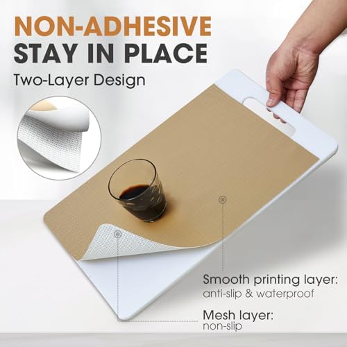 Drawer and Shelf Liner for Kitchen Cabinets, Beige, 24IN X 30FT - Image 2