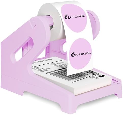 Guermok Thermal Shipping Label Holder for Rolls & Fan-Fold Fragile Stickers by GUERMOKForYourEletronics