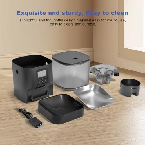 ANDOLL HOME Automatic Cat Feeder,4L Timed Cat＆Dog Dry Food Dispenser - Image 2