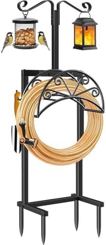 TomCare Garden Hose Holder, Heavy Duty Stand for 160FT Hose with 4 Spikes by TomCare