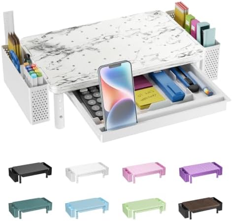 WALI Computer Monitor Stand with Storage and Pen Holder by WALI