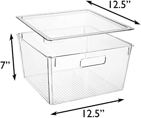 ClearSpace Plastic Storage Bins with Lids, Pantry Organizer, XL, 8 Pack - Image 6
