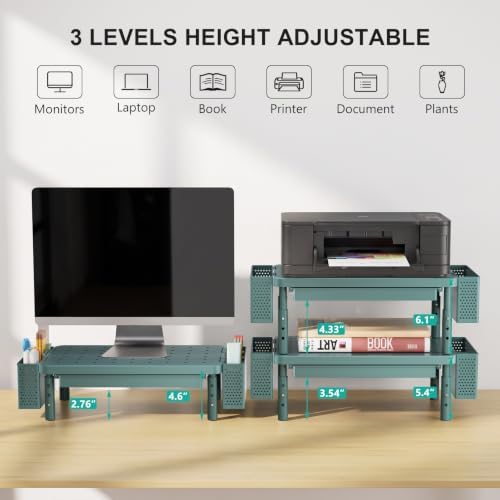 WALI Computer Monitor Stand with Storage and Pen Holder - Image 2