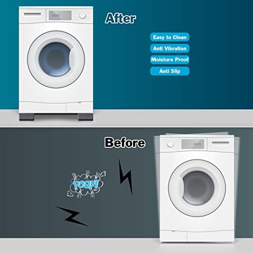 HUAKENER Anti Vibration Pad for Washing Machine, Washer and Dryer Pedestals - Image 3