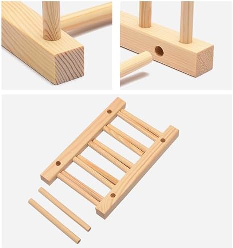 Kunovo Bamboo Dish Rack,Pot lid/Plate/Cutting Board Organizer for Kitchen cabinets,Bottle Drying Holder… (4G) - Image 5
