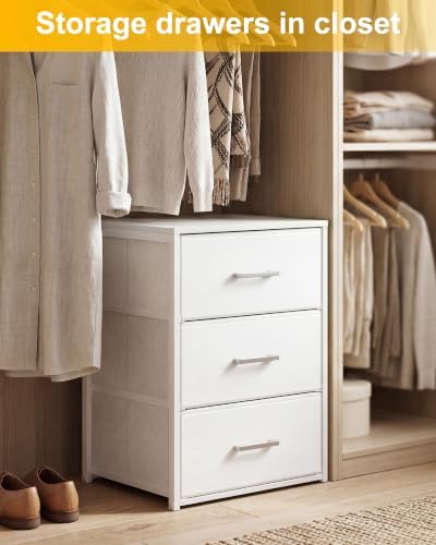 Fixwal Closet Drawers for Clothes, 1 Pack, 3 Drawers Dresser, 15.7" Wide - Image 3