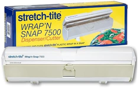 Stretch-Tite Wrap'n Snap 7500 Dispenser, Easy Refill and Cutter for Plastic Wrap by Stretch-Tite