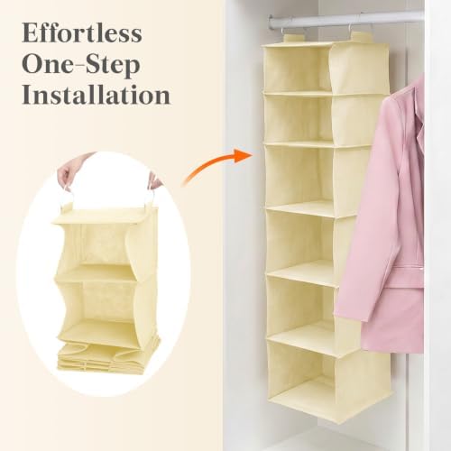 Lifewit Hanging Closet Organizer and Storage for Clothes 6 Tier - Image 6
