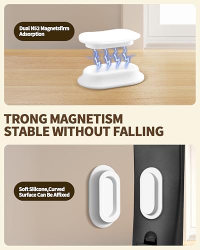 6 Pack Magnetic Remote Control Holder, Silicone, Self-Adhesive No-Drill - Image 5