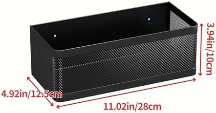 1 Pcs Magnetic Shelf For Fridge, Black, 11''L*4.9''W*3.9''H - Image 2