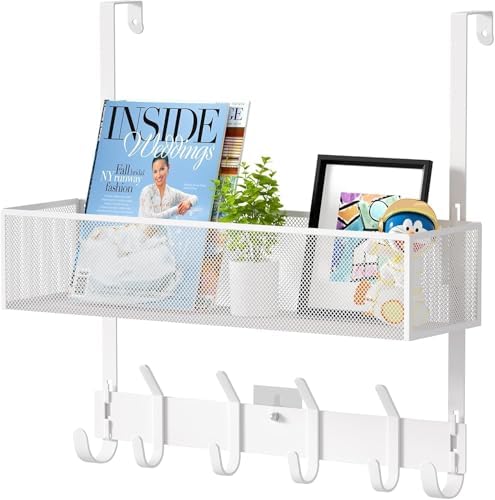 LUCYCAZ Over The Door Hooks Organizer, Door Hanger Storage with Coat Hooks by LUCYCAZ