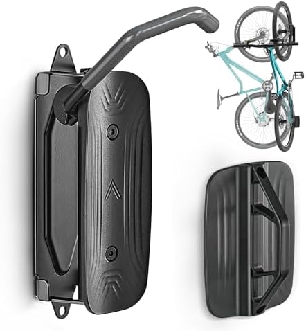 monTEK Swivel Bike Wall Mount, Vertical Bike Rack for Garage, 1 Pack, Gray by monTEK