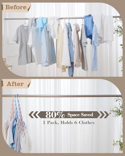 Space Saving Hangers for 144 Clothes, Reinforced Collapsible Hangers - Image 2