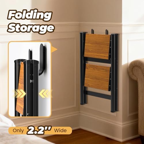 HBTower Step Ladder, Lightweight Aluminum Folding Step Stool - Image 3