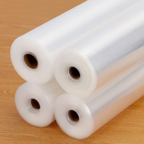 Anoak Shelf Liner Cabinet Liner, Non Adhesive Drawer Liner, Washable 12 Inch x 20 FT x 4Rolls Waterproof Durable Non-Slip Shelf Liner for Kitchen, Drawer, Refrigerator by ANOAK