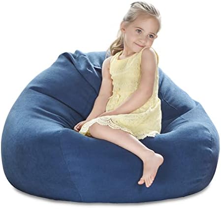 YuppieLife Stuffed Animal Storage Bean Bag Cover, 27" Canvas Toy Organizer by YuppieLife