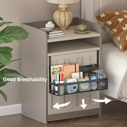 Hanging Bathroom Baskets Fine Mesh Wire Storage Basket Over Cabinet Door Organizer No Drilling Required for Kitchen Bathroom Office, 2 Larges, Black - Image 6
