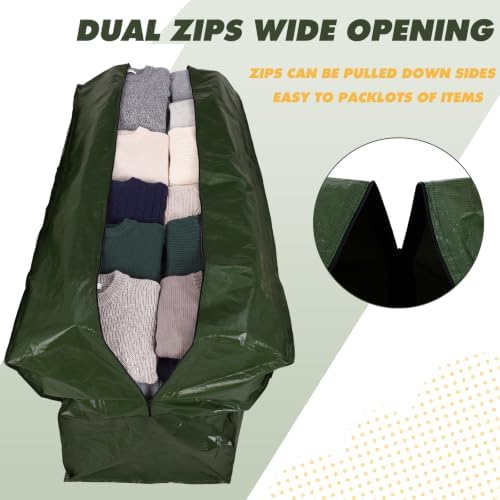 Windyun 4 Pcs 195 Gallon Extra Large Moving Bags XXL Heavy Duty Storage Bag - Image 4