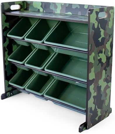 Humble Crew Kids Toy Organizer with Display Shelf, 9 Bins, 3 Tier Storage by HumbleCrew