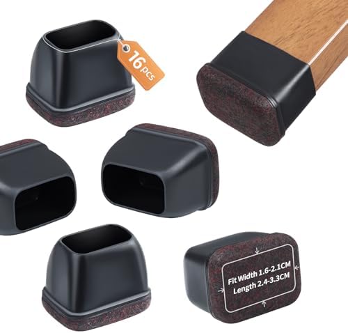 Ezprotekt Rectangle Felt Chair Leg Floor Protectors for Hardwood Floors by VisittheEzprotekt
