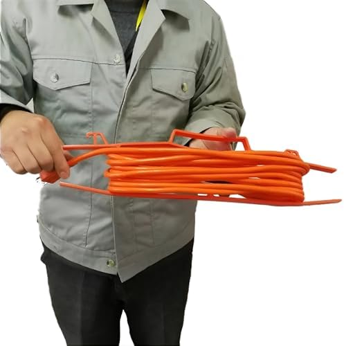 17.5" Plastic Cord Wrap Organizer – 4 Pack Orange Cable Organizer with Handle for Extension Cords, Ropes & Hoses - Image 4