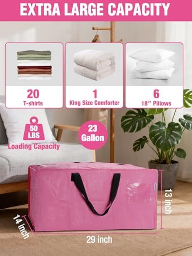 WORKPRO 10 Pack Extra Large Moving Bags with Backpack Straps & Handles - Image 3