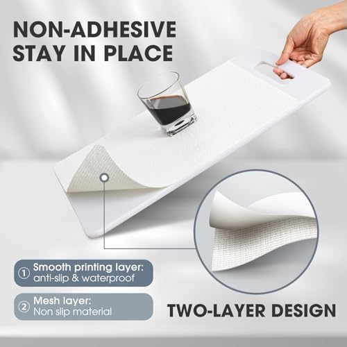 Drawer and Shelf Liner for Kitchen Cabinets, White, 12IN X 10FT - Image 2