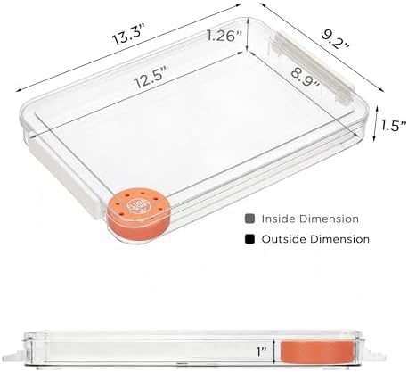 Citylife 3Packs Scrapbook Paper Organizer, Stackable Clear Organizer - Image 2