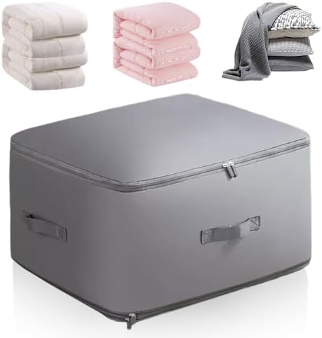 Ultra Space Saving Self Compression Organizer, Self Compression Moving Organizer Bags, 2024 New Heavy Duty Moving Bags Space Saving Self Compression Organizer for Comforters (Grey, Large) by Coloday