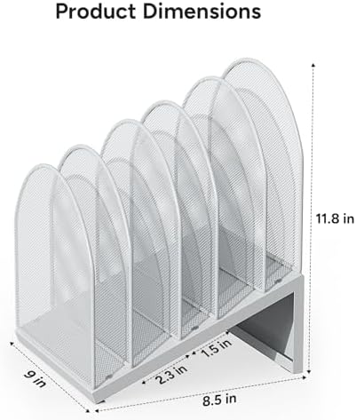 5-Section Desk File Organizer - Image 4