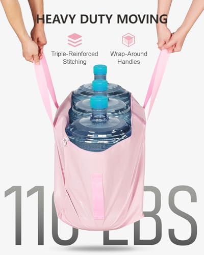 Moving Bags Heavy Duty Extra Large 110LB Storage Bags, 12 Pack-Pink - Image 2