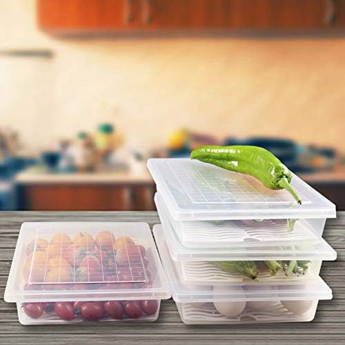 4PCS Food Storage Container, Plastic Food Containers Large - Image 6
