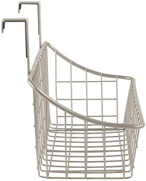 Spectrum Small Hanging Over Cabinet Door Kitchen Storage Organizer Basket Satin Nickel Wire Basket for Cleaning Supplies Washcloths Hand Towels, Cabinet Hanging Basket Fits Doors Up To 0.75 Inch Thick - Image 7