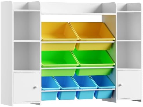 FOTOSOK Storage Organizer with 8 Bins, Organizer Bin by FOTOSOK