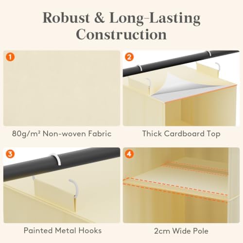 Lifewit Hanging Closet Organizer and Storage for Clothes 6 Tier - Image 4