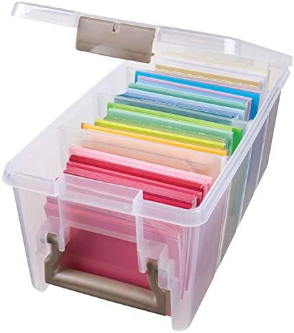 ArtBin Semi Satchel Craft Organizer with 3 Dividers, Clear by ArtBin