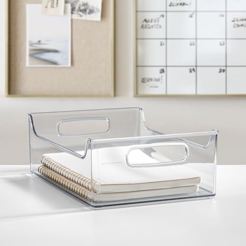 iDesign Plastic Stackable Pantry Bin, Set of 2, Clear - Image 6