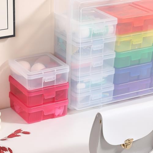 Plastic Storage Box Arts Storage Boxes(12 Color+6 Clear-Small) - Image 4