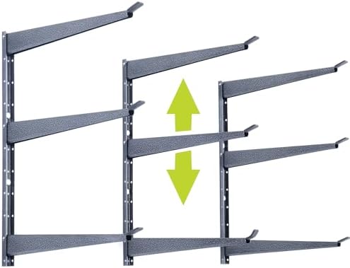 Delta Heavy Duty Lumber Storage Rack Cycle, Holds Up to 720 lbs - 3-Tier Wide Wood Storage Rack with Fully Adjustable Arms - Steel Construction Storage Solution for Garage, Basement & Pantry by deltaCycleandHome