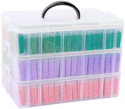 VTG Diamond Painting Storage Container, 240 Grids, Bead Organizer for Art Supplies, Jewelry Craft Storage Box by Unknown