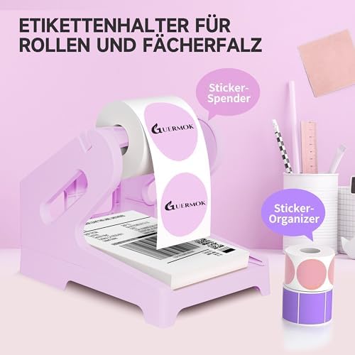 Guermok Thermal Shipping Label Holder for Rolls & Fan-Fold Fragile Stickers - Image 6