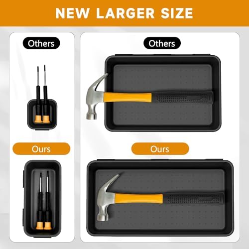Tool Box Organizer Tray, 60 PCS & 5 Sizes, Black - Image 6