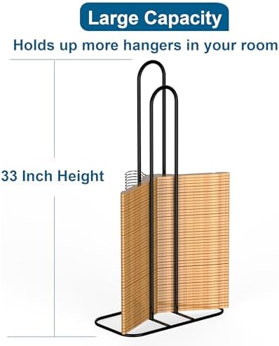 EASTTOWEST Hanger Stacker Organizer, 33 inch Height Stand, Clothes Hanger Storage Rack, Laundry Room, Black - Image 2