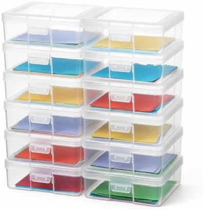 novelinks Plastic Small Storage Containers with Lids for Organizing by novelinks